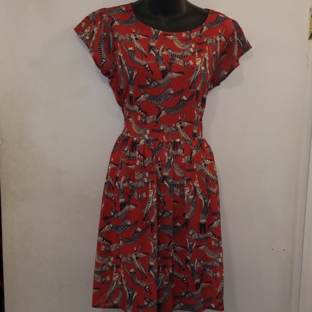 Leaping Cats Dress